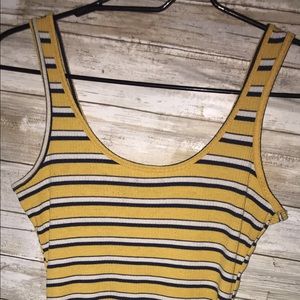 Body con Yellow Striped Dress